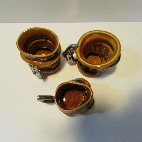 lot vintage Lord Nelson Pottery head mugs Gaffer Beefeater Fisherman - Picture 8 of 9